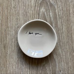 Magnolia I Love You Trinket Dish